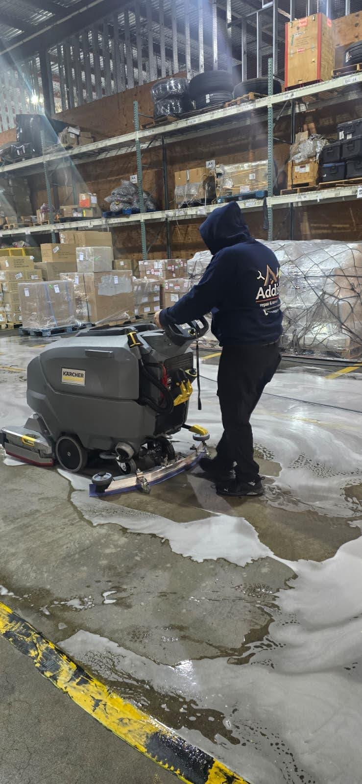 Commercial facility cleaning service