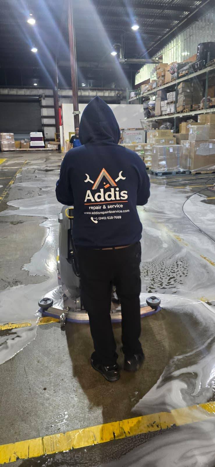 Commercial facility cleaning service